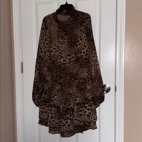 Leopard Print Dress - Picture 2 of 3
